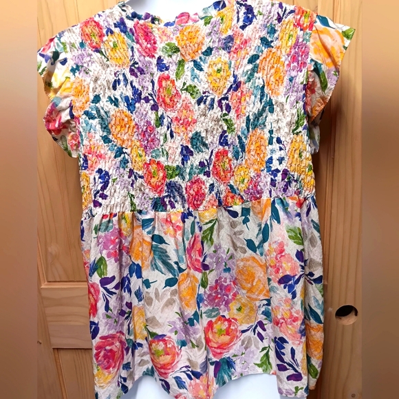 Hayden Los Angeles Smock Top EUC - Picture 2 of 5